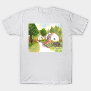 Port Clyde Maine Street Scene T-Shirt